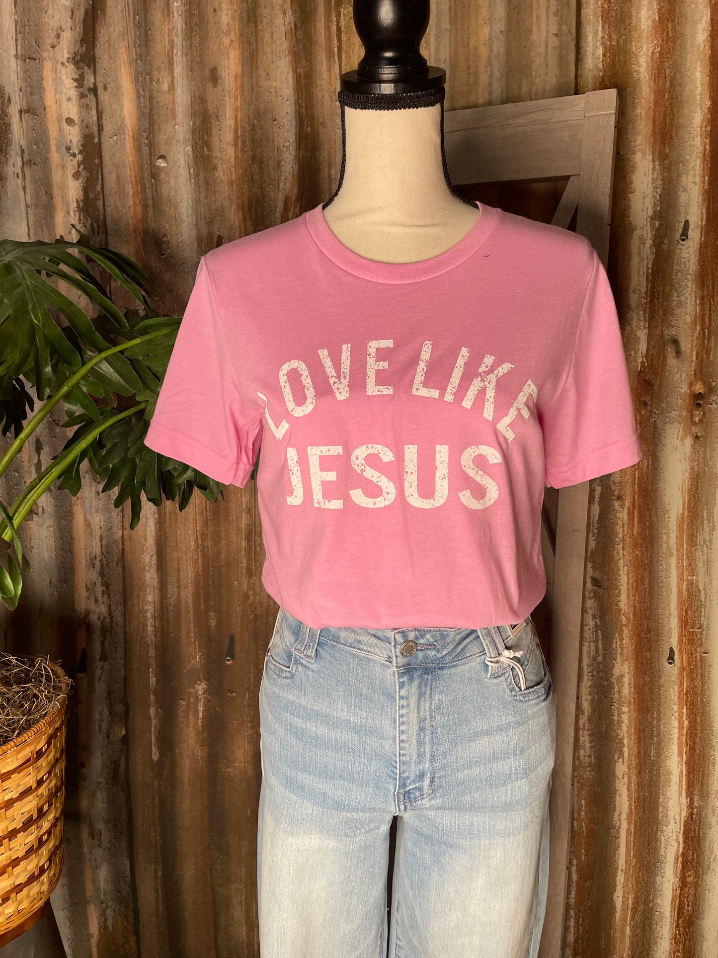 SHORT SLEEVE GRAPHIC PINK T-SHIRT