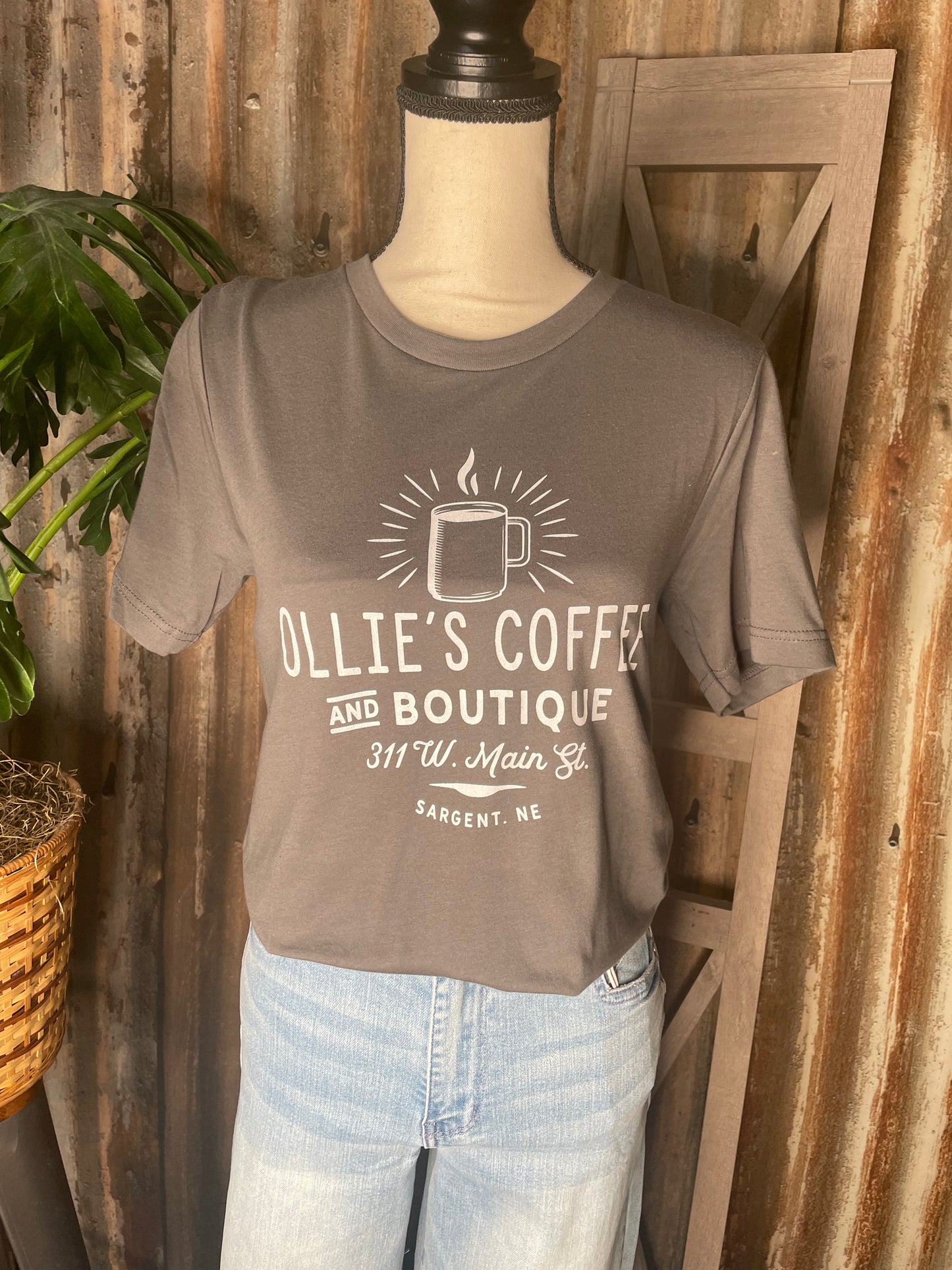 SHORT SLEEVE GRAPHIC GRAY T-SHIRT