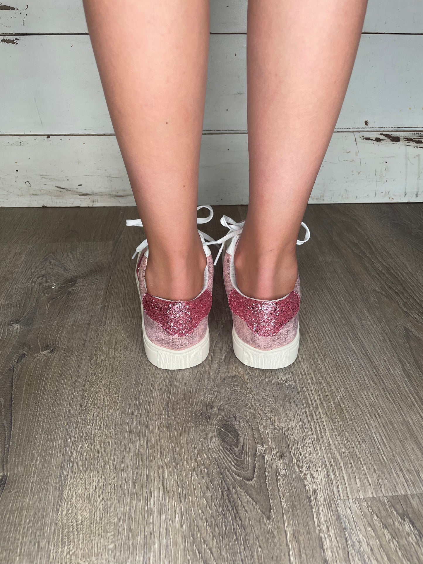 WOMENS PINK METALLIC FOOTWEAR
