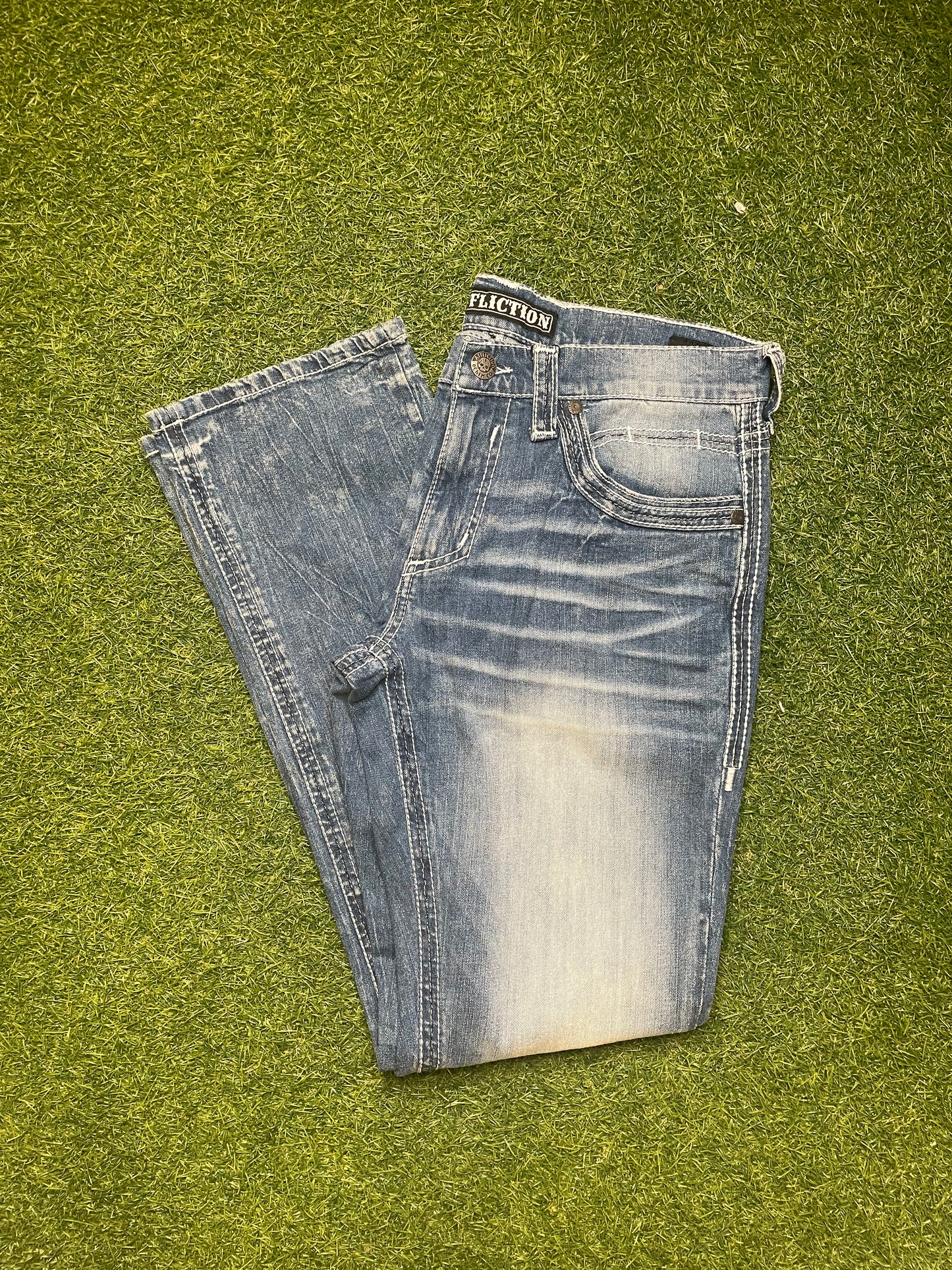 MEN’S AFFLICTION JEANS ACE FLEUR PHANTOM