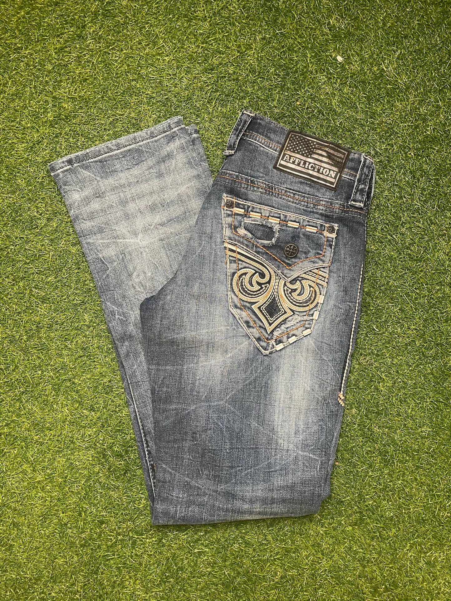 MEN'S AFFLICTION JEANS ACE CREST HEWITT
