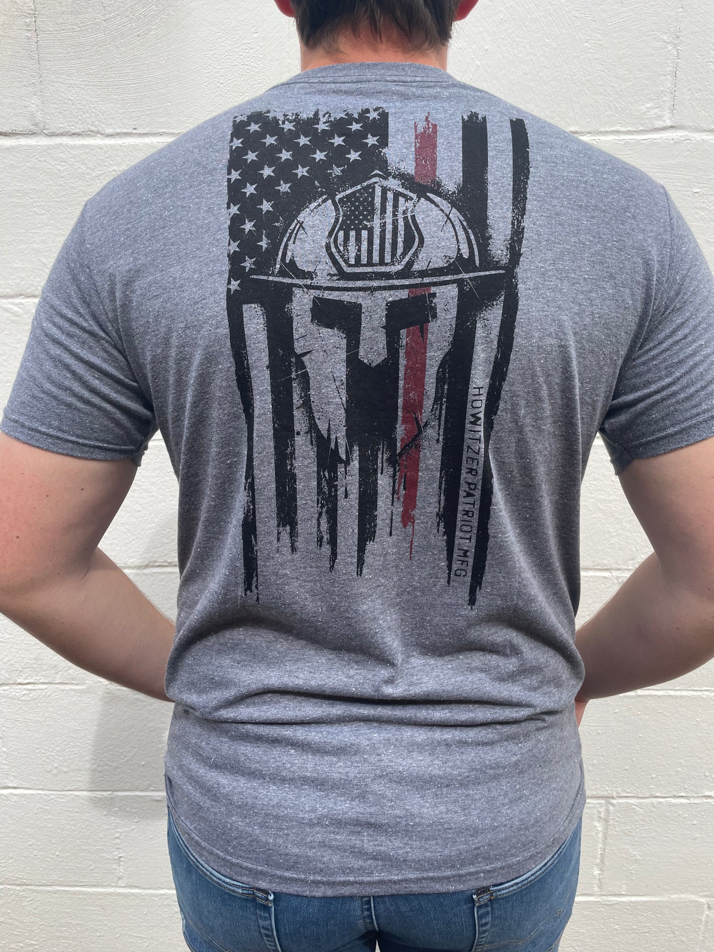 MEN'S GREY HEATHER GRAPHIC SHORT SLEEVE T-SHIRT