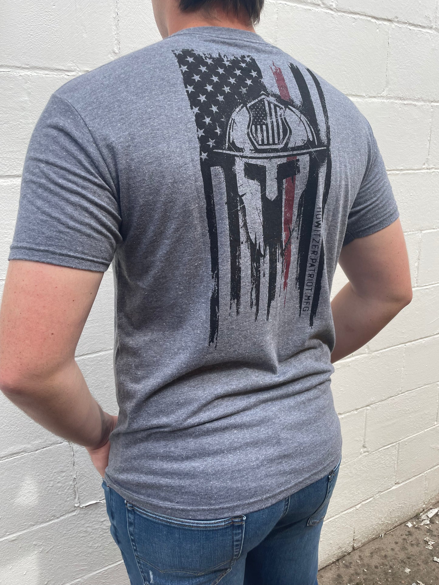 MEN'S GREY HEATHER GRAPHIC SHORT SLEEVE T-SHIRT