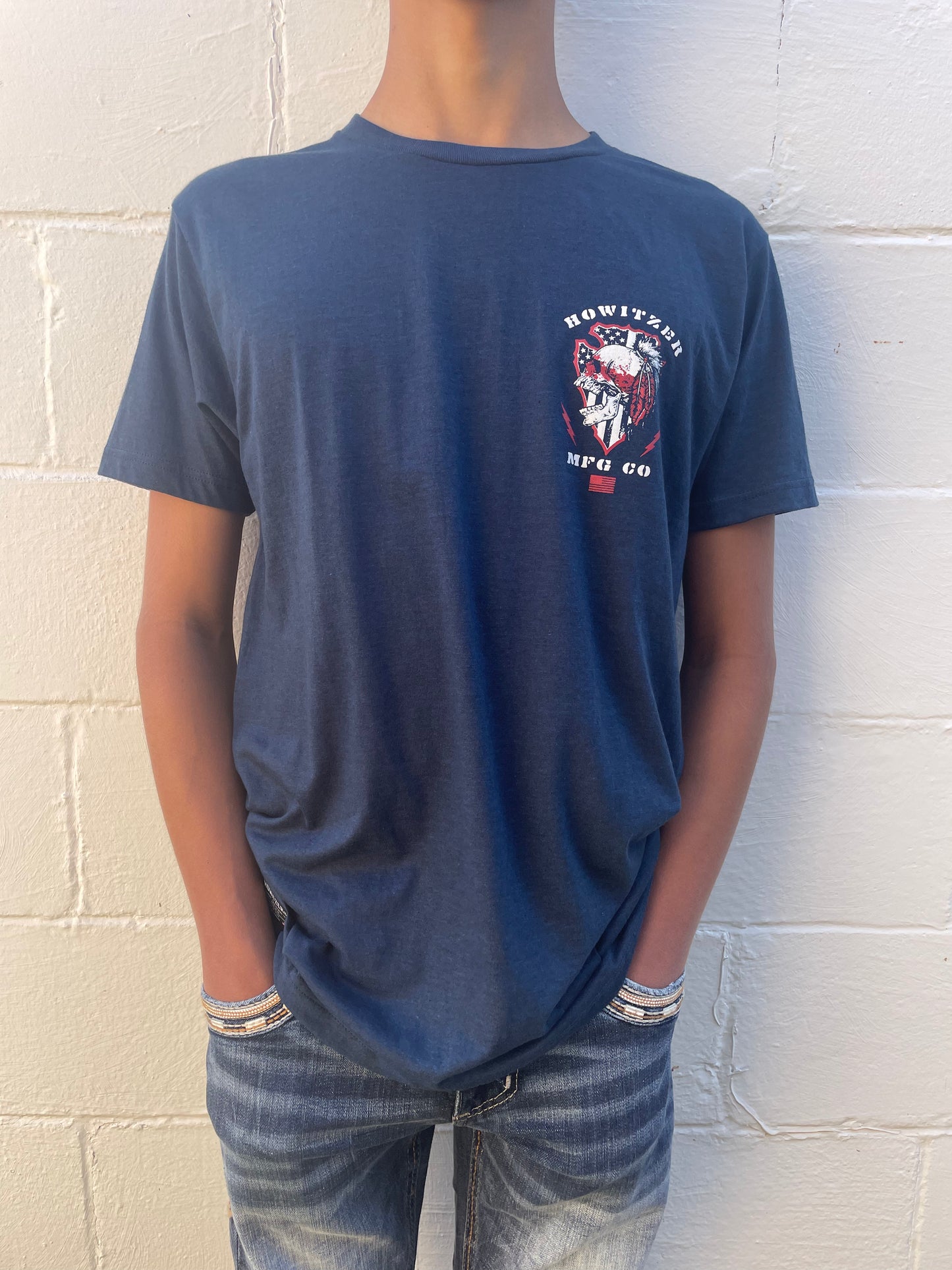 MEN'S NAVY GRAPHIC SHORT SLEEVE T-SHIRT