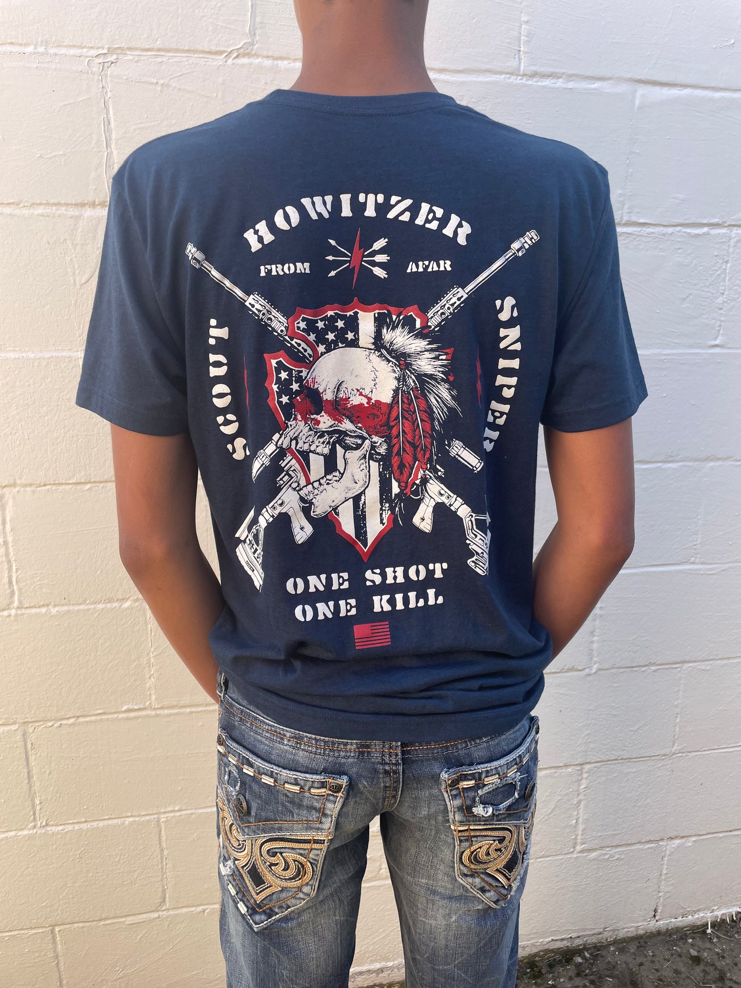 MEN'S NAVY GRAPHIC SHORT SLEEVE T-SHIRT