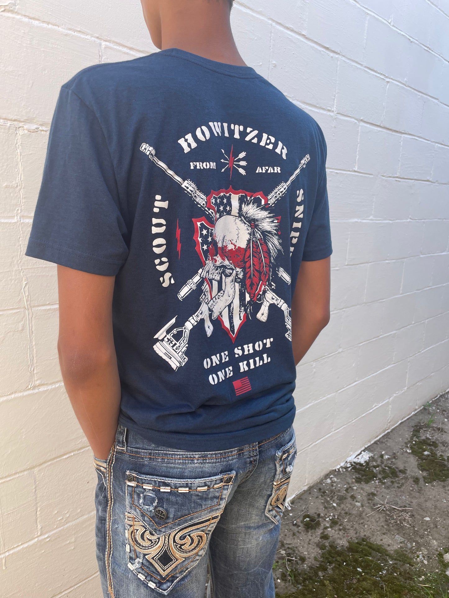 MEN'S NAVY GRAPHIC SHORT SLEEVE T-SHIRT
