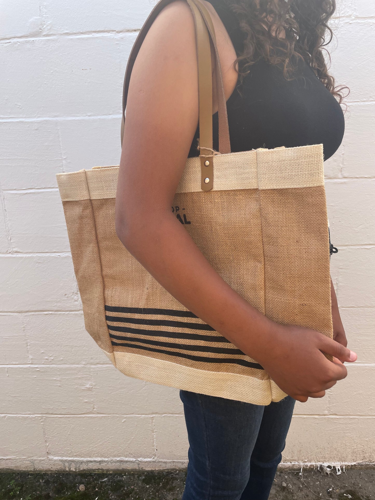 JUTE SHOP LOCAL TOTE BAG