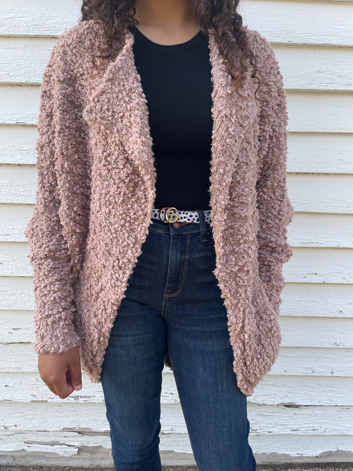 WOMENS CARDIGAN CAMEL SWEATER