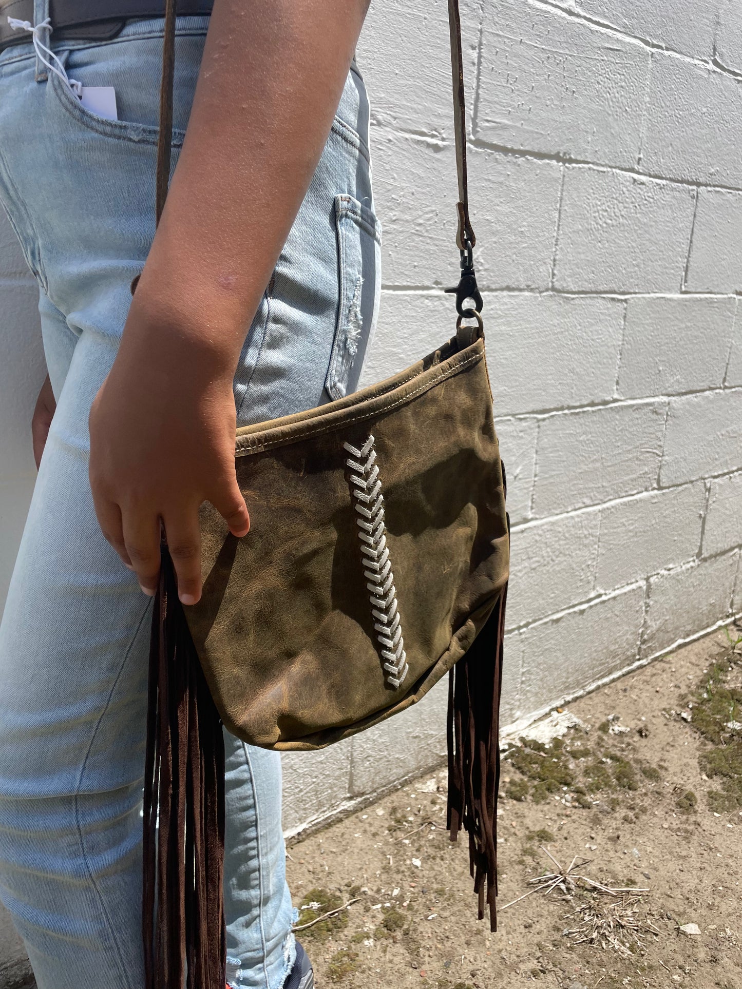 XENA LEATHER & HAIRON BAG