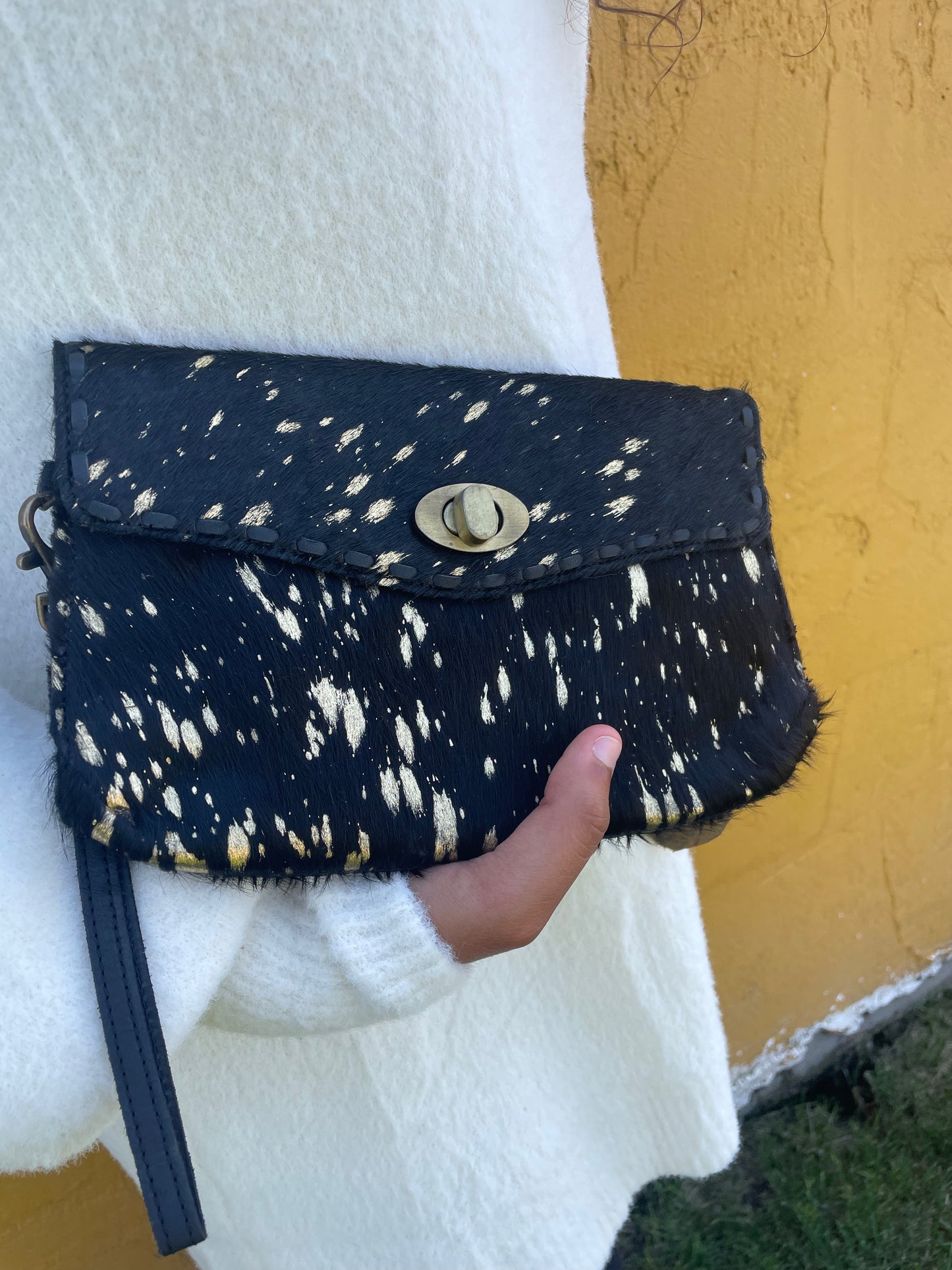 WOMENS GOLD SEQUINS WALLET