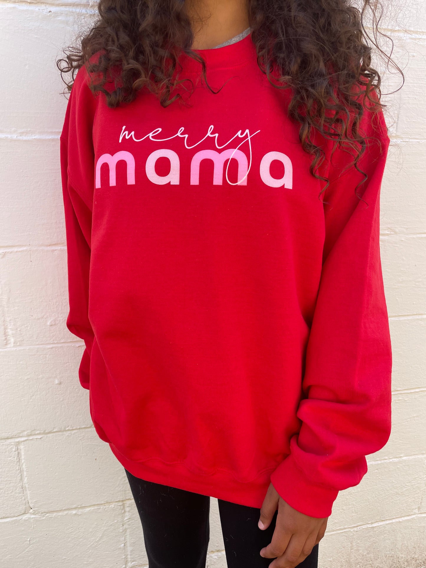 LONG SLEEVE RED SWEATSHIRT