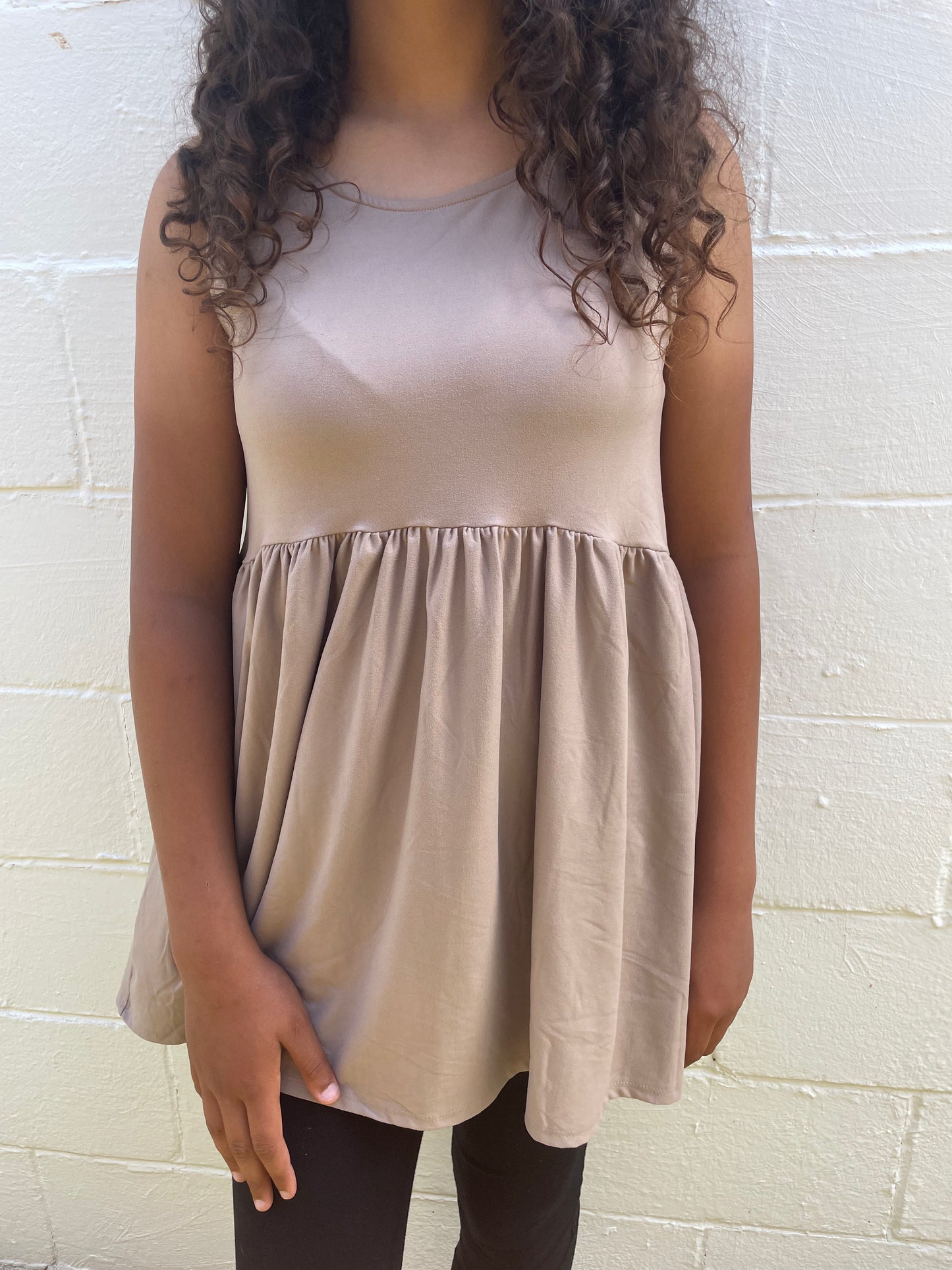 WOMENS PLEATED BABYDOLL TOP