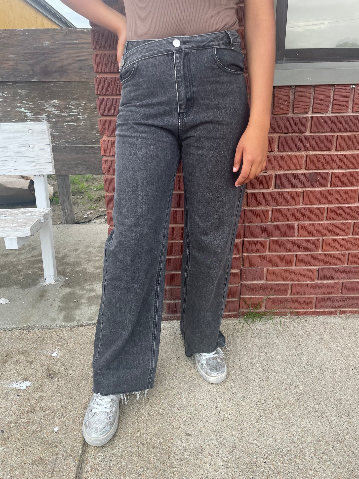WOMENS BLACK DENIM JEANS