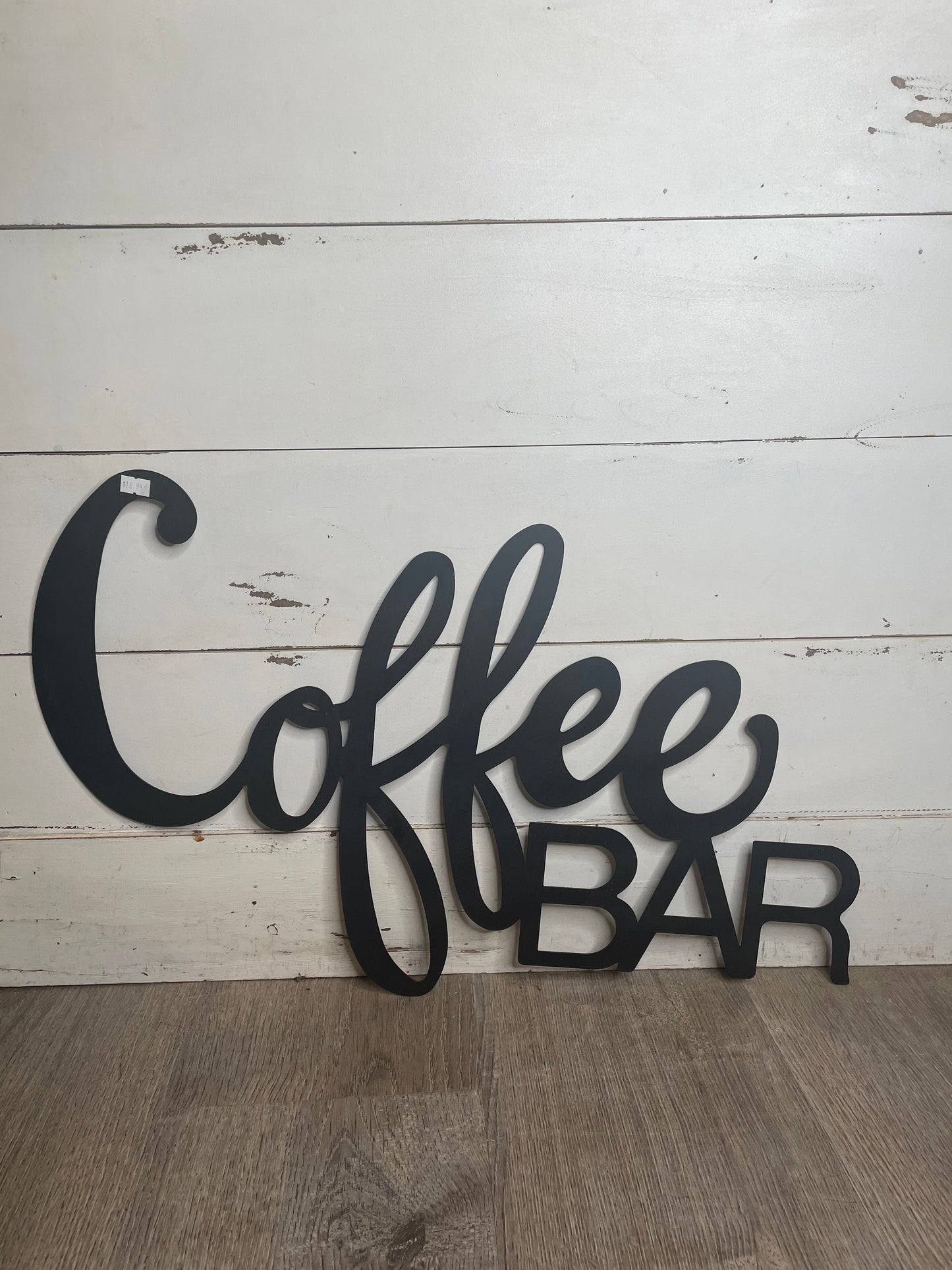 BLACK METAL COFFEE BAR SIGN