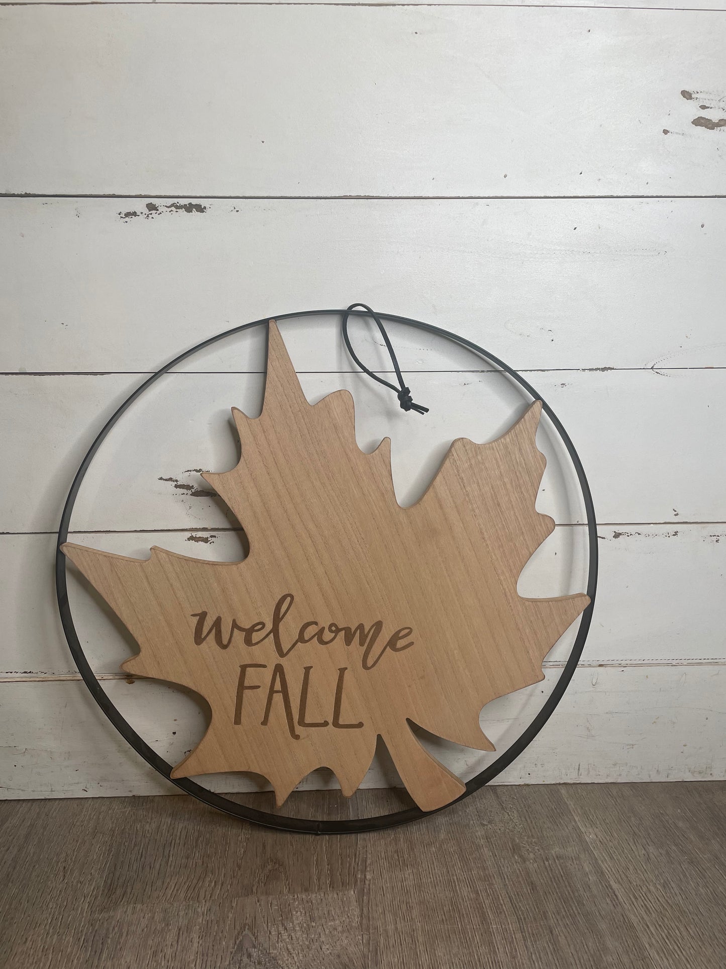 WOODEN WELCOME FALL SIGN