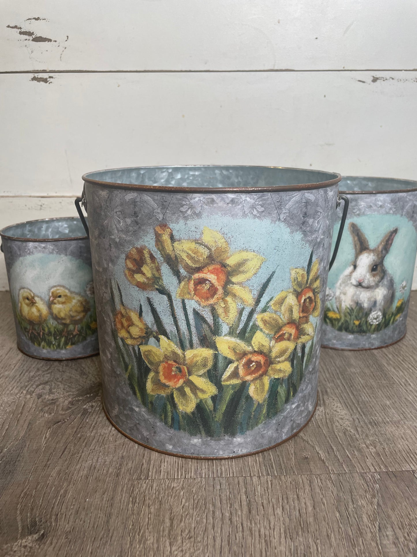 METAL BUCKET FARM SET