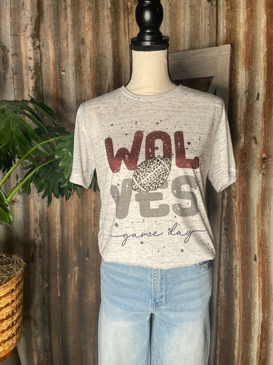 SHORT SLEEVE GRAPHIC GRAY SPLATTERED T-SHIRT