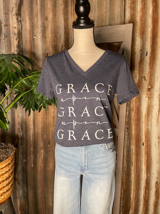 WOMENS GRAPHIC T-SHIRT GRACE UPON GRACE