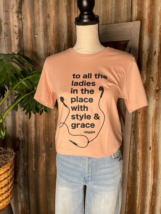 SHORT SLEEVE GRAPHIC FLESH T-SHIRT