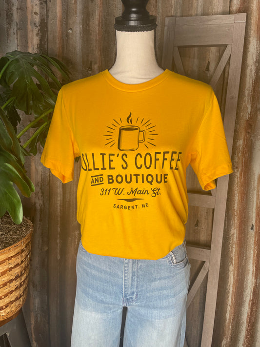 SHORT SLEEVE GRAPHIC YELLOW T-SHIRT