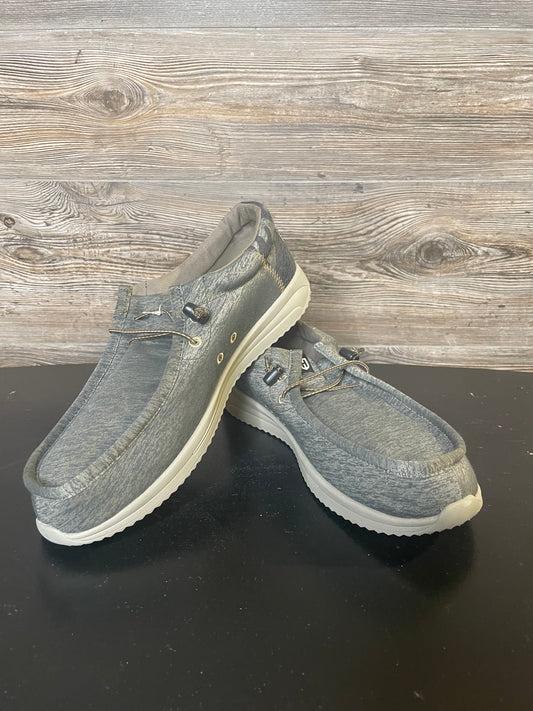 MEN’S LACED CAMO GREY LOAFER SHOE
