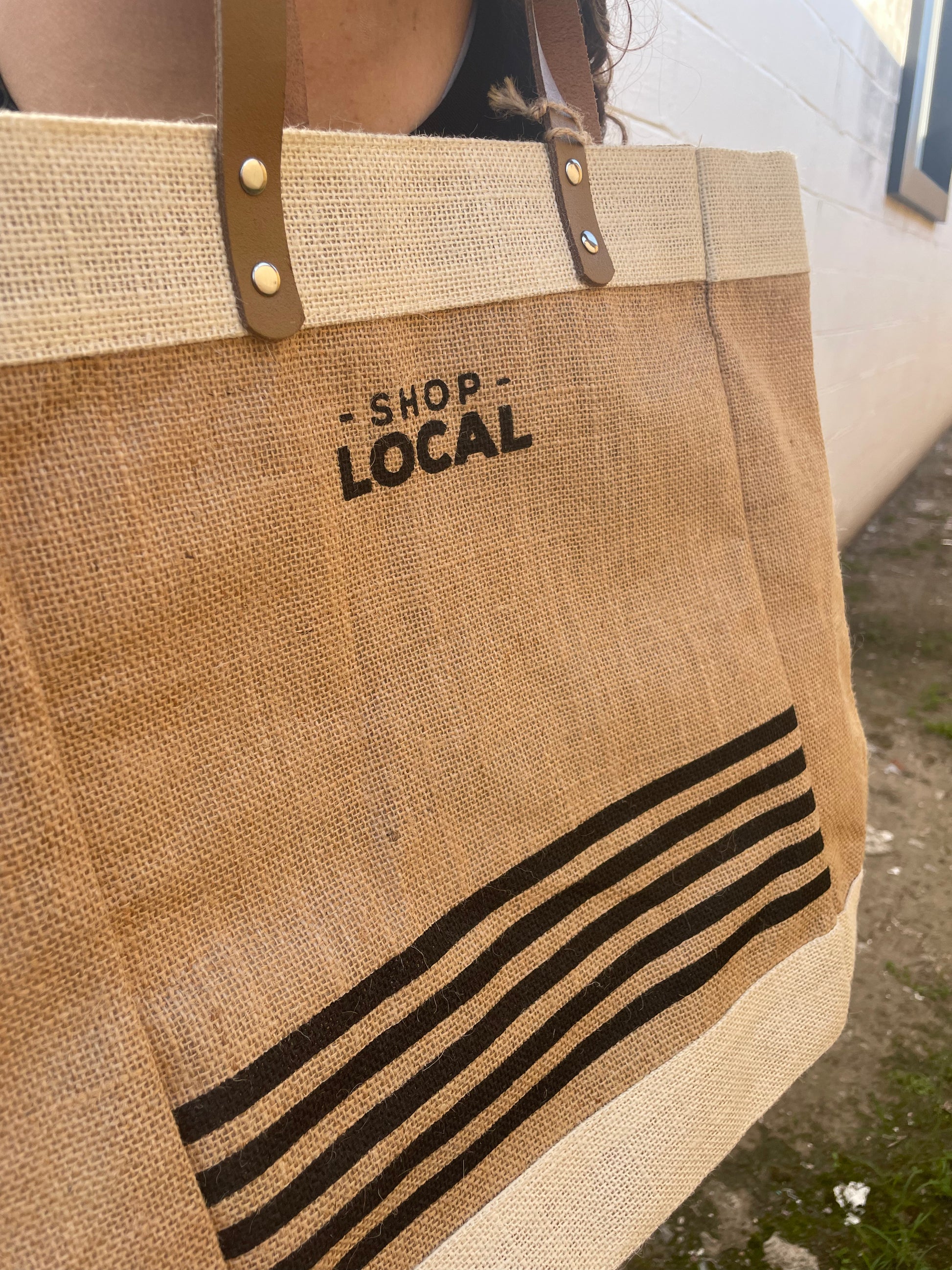 JUTE SHOP LOCAL TOTE BAG