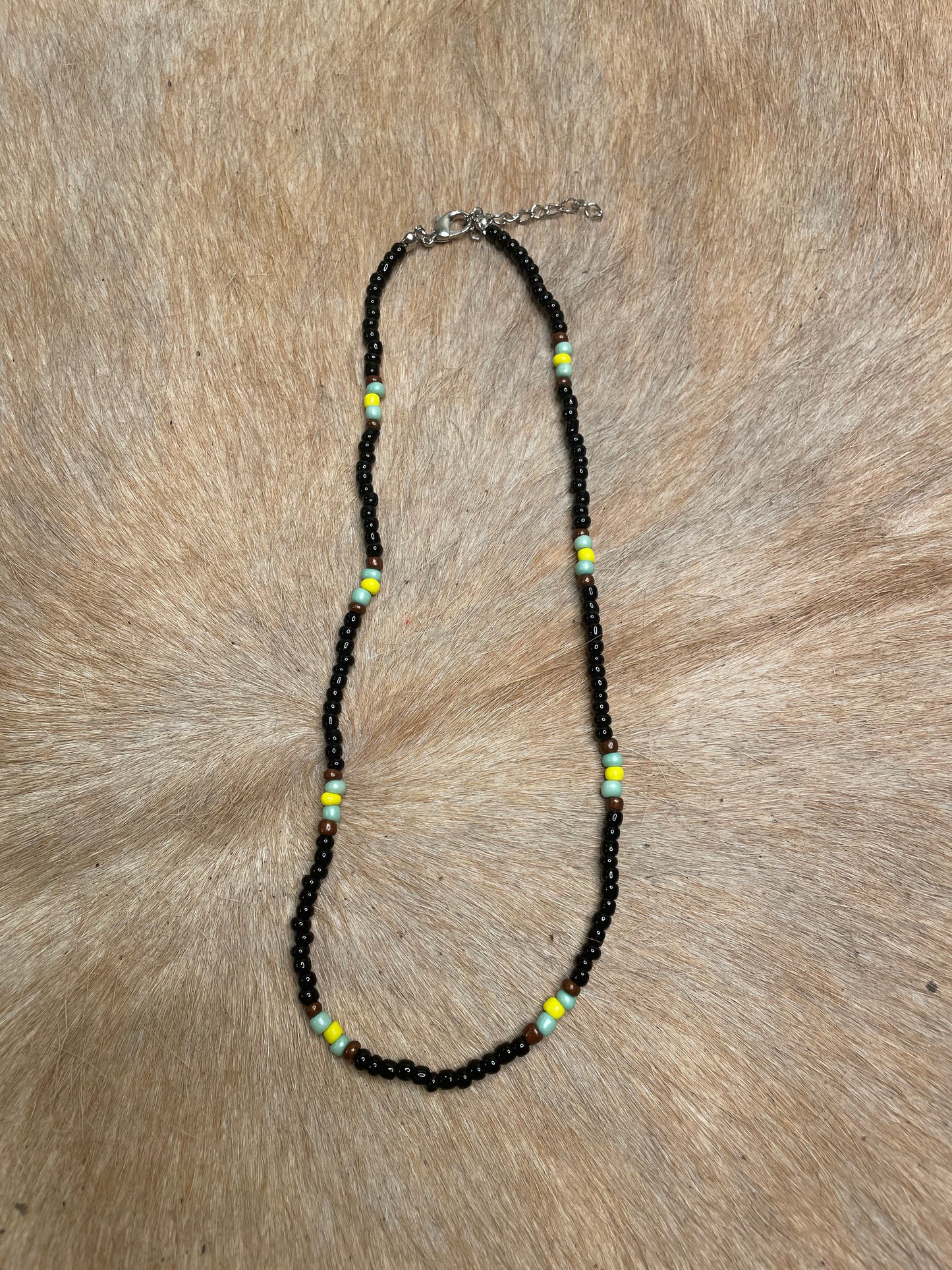 BLACK SEED BEAD NECKLACE