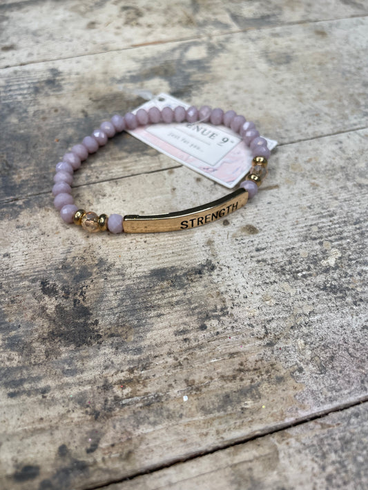 STRENGTH BEADED BRACELET