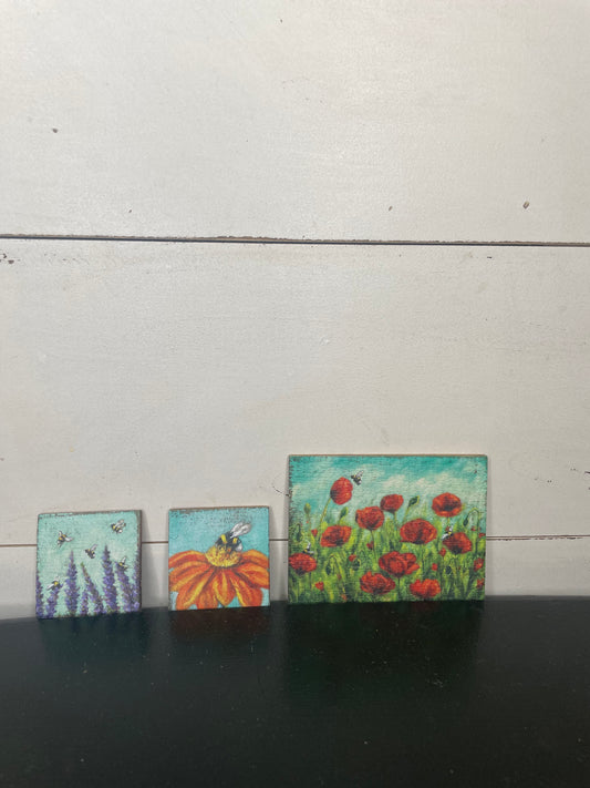 MAGNET SET FLOWERS