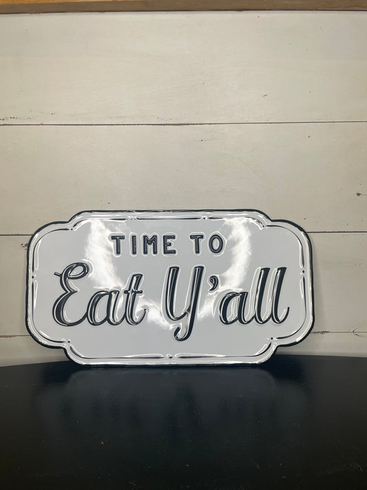 VINTAGE RETRO FARMHOUSE ENAMEL WALL PLAQUE